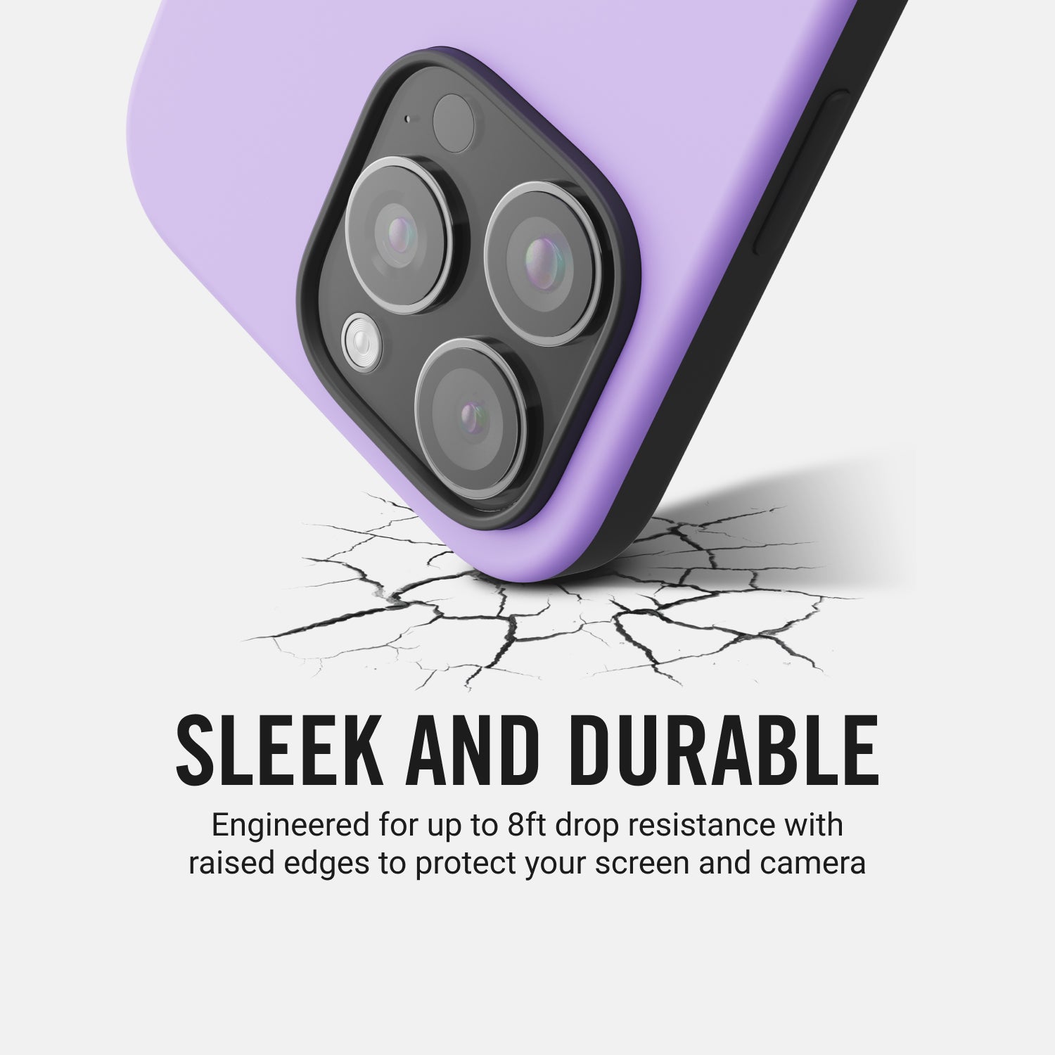 Durable Lavender Phone Case for iPhone 16 Plus - Slim Protective Cover with Shock Absorption - Perfect for Everyday Use, Work & Travel