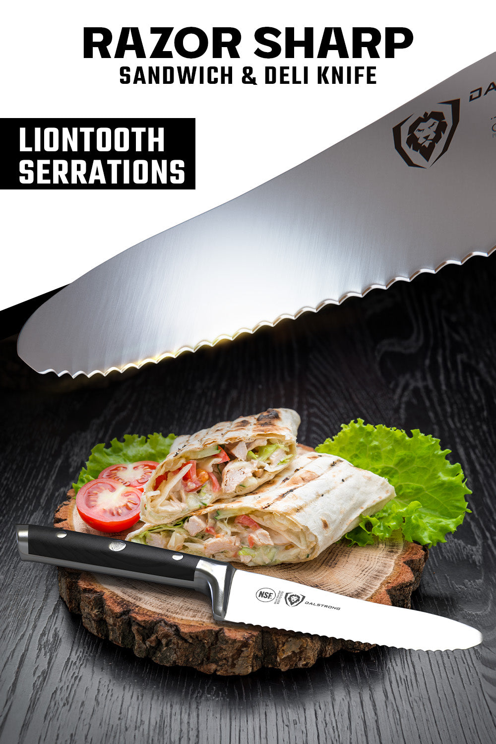 Premium Serrated Sandwich, Deli & Utility Knife 6
