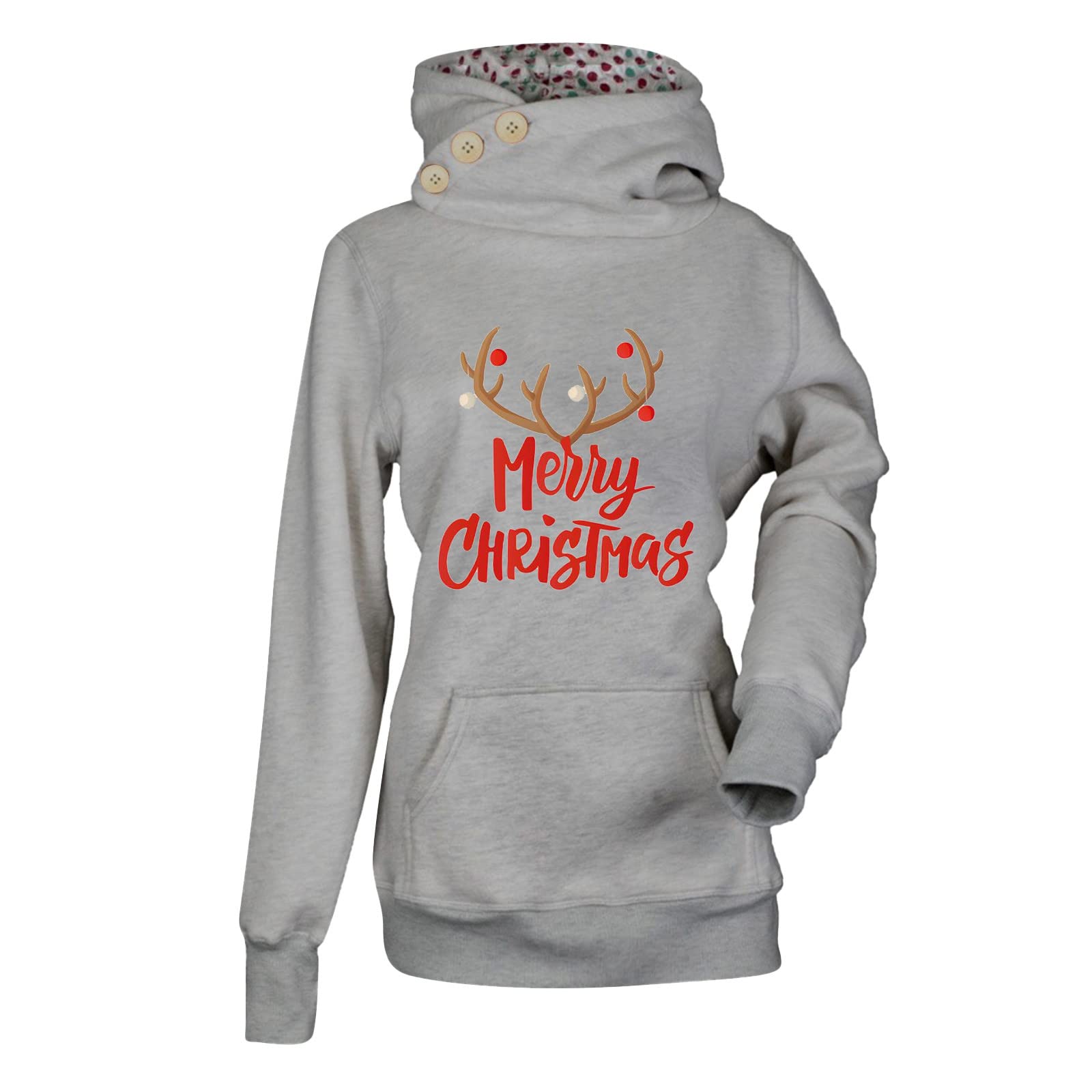 Miximx Women's Oversized Skull Zip-Up Hoodie | Long Sleeve Fall Fashion Sweatshirt for Casual Wear, Street Style & Layering
