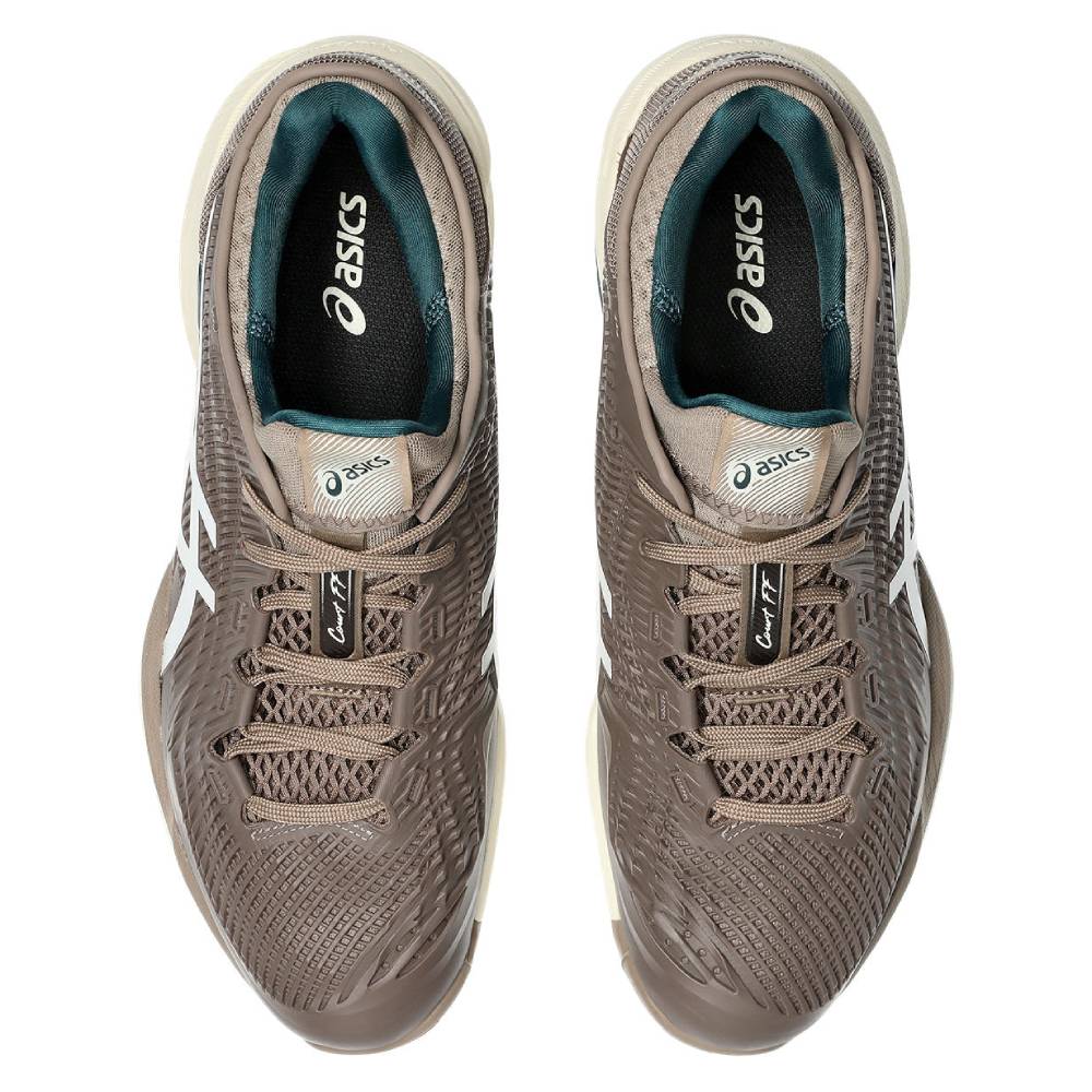 ASICS Court FF 3 Men's Tennis Shoes - Lightweight Performance Tennis Shoes for Men in Taupe Grey/White - Perfect for Hard Court Play & Competitive Matches