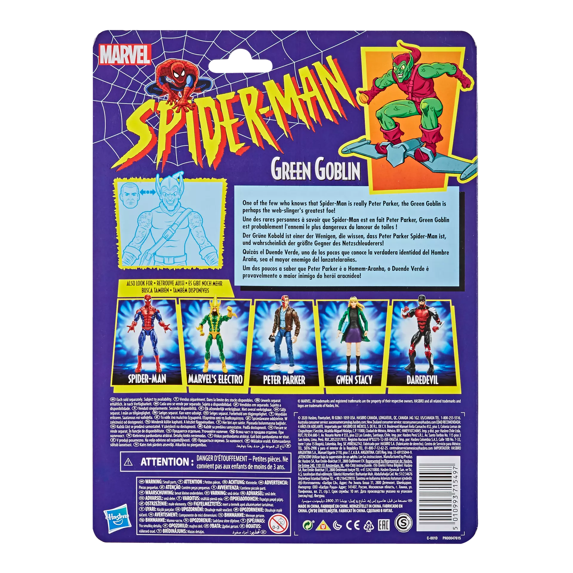 Hasbro Marvel Legends Series 6-Inch Green Goblin Retro Action Figure - Collectible Toy for Marvel Fans, Superhero Display & Gift for Comic Book Lovers