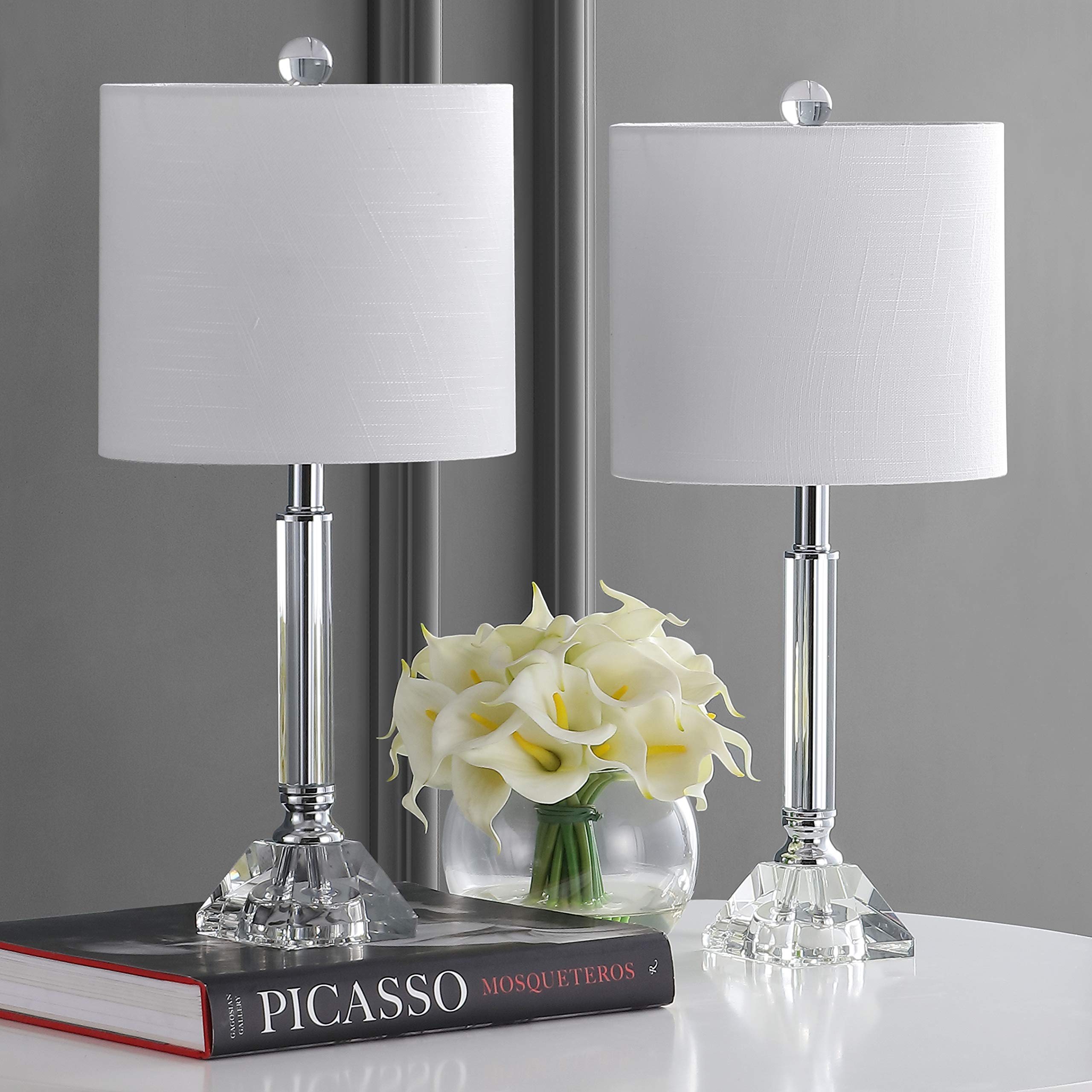 JONATHAN Y JYL2078A-SET2 Crystal LED Table Lamp Set of 2 - 19.5
