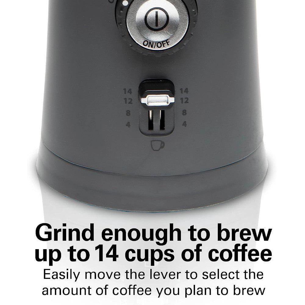 Hamilton Beach 80396RC Custom Grind Coffee Grinder - Electric Burr Grinder for Fresh Ground Coffee Beans, Perfect for Home & Office Use
