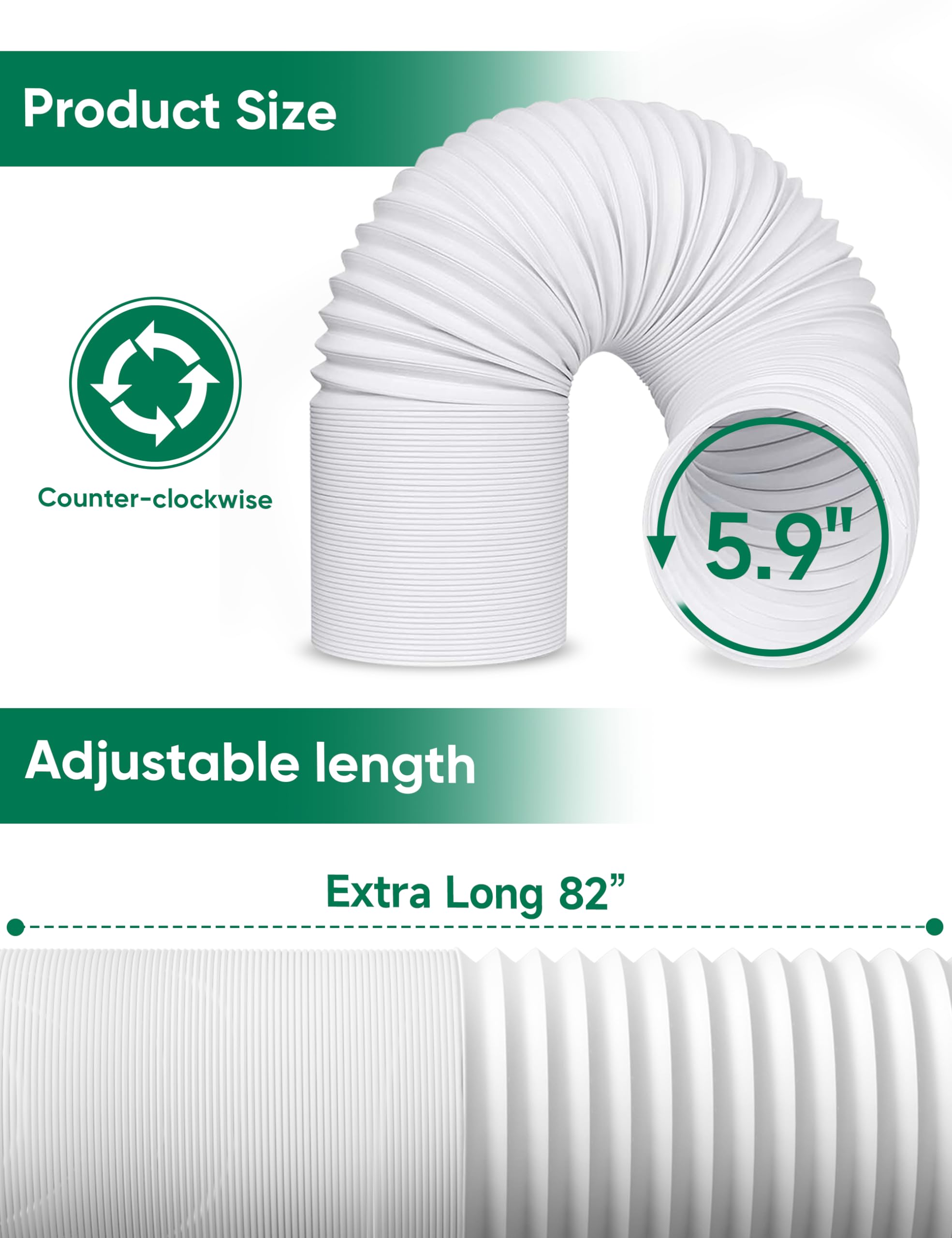 Universal AC Exhaust Hose Kit - 5.9