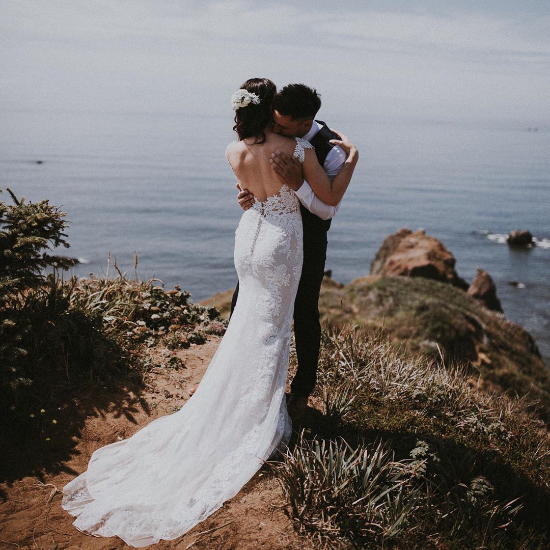 BHLDN Whispers & Echoes Milano Wedding Gown - Elegant Lace Bridal Dress for Romantic Ceremonies & Evening Receptions