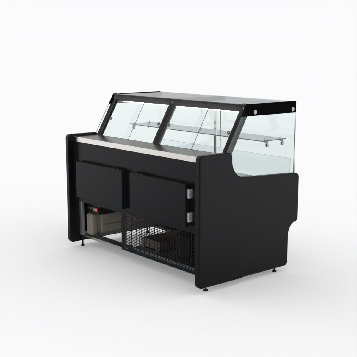 1.5 Meter Deli Showcase Glass Display Case - Commercial Refrigerated Food Display for Bakery, Deli, and Supermarket Use