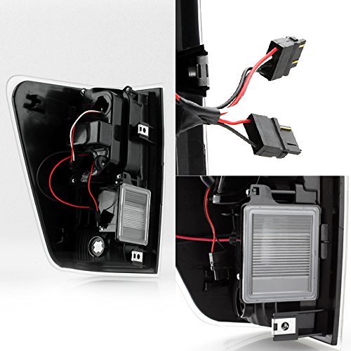 AKKON LED Headlights & Tail Lights Set for 2004-2015 Nissan Titan Pickup Truck - Black Housing - Improved Visibility & Style for Night Driving & Off-Road Adventures