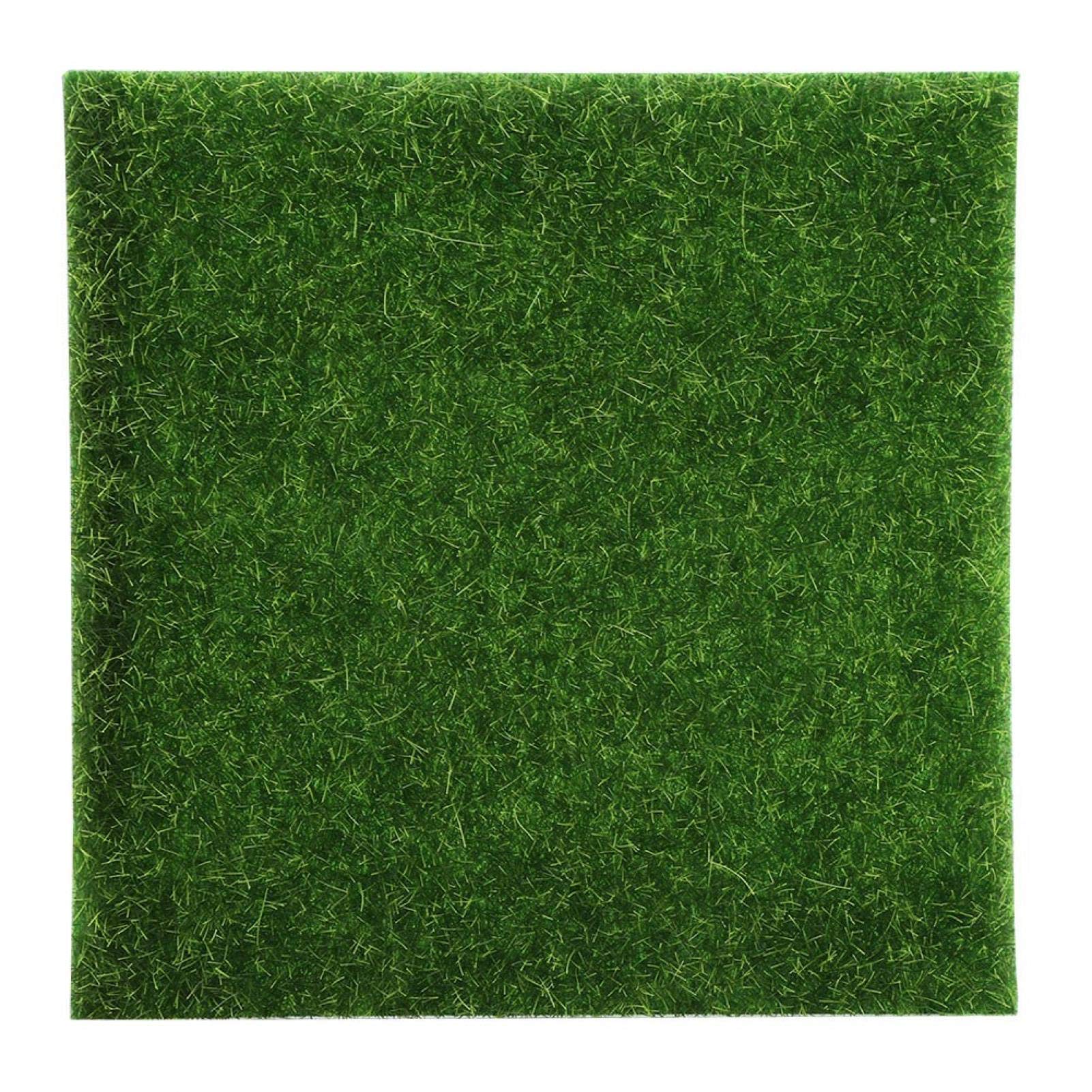 EVTSCAN Artificial Grass Mats - 10 Pack Realistic Synthetic Turf for Lawn, Garden, Backyard, Patio & Balcony - Durable Fake Grass for Landscaping, Home Decor & Outdoor Micro Landscape Design