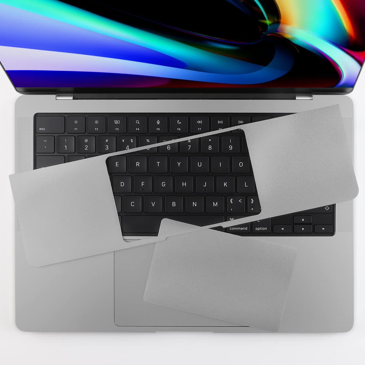 DONGKE MacBook Pro 16 inch 2021 Palm Rest Protector & Trackpad Cover - Compatible with A2485 M1/Max Models - Space Grey - Perfect for Office Work & Travel Protection
