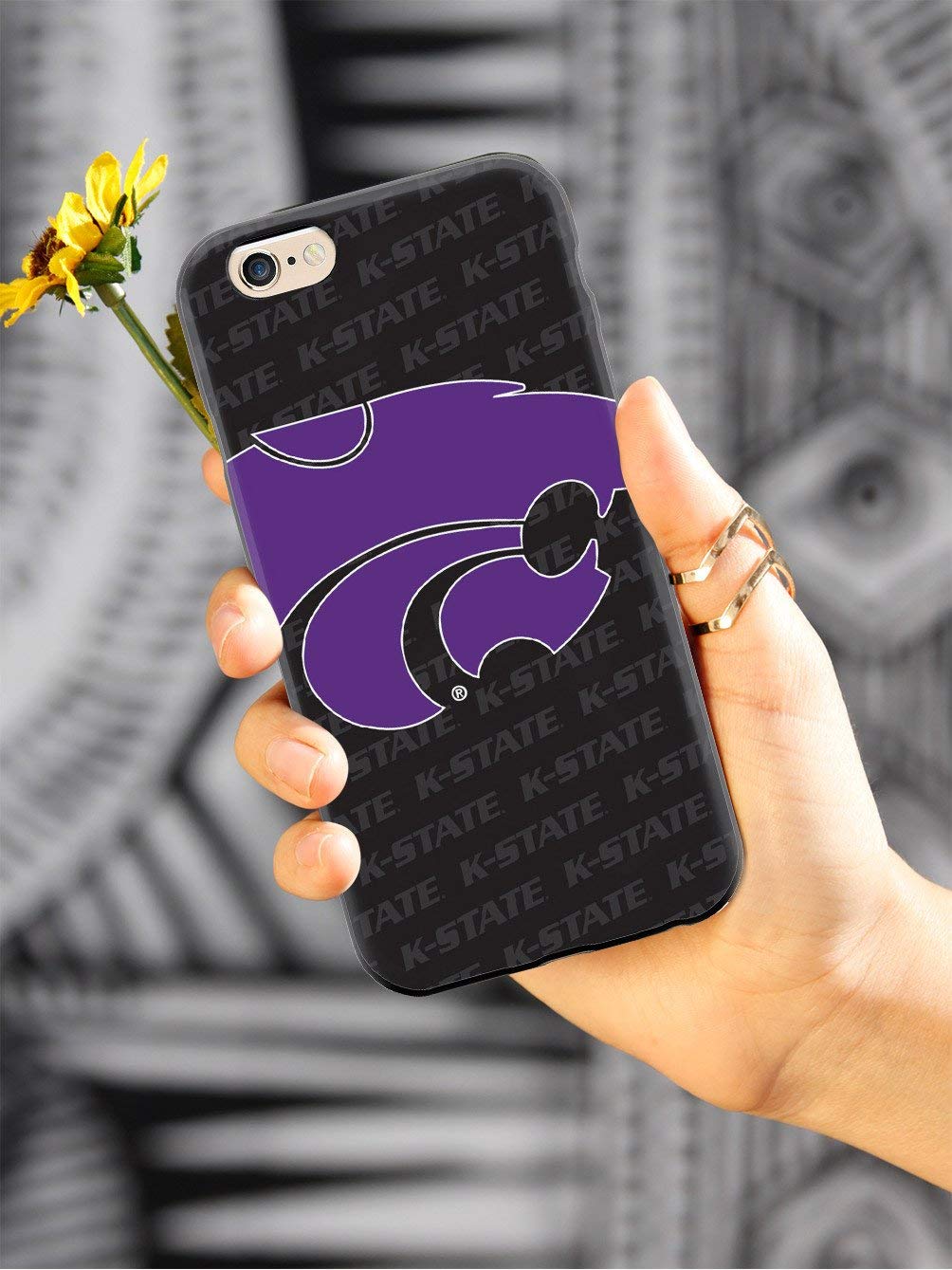 Inspired Cases - Shockproof & Anti-Scratch iPhone 8 Plus Case with 3D Texture Design | Compatible with Apple iPhone 8 Plus | Kansas State University Wildcats Theme | Perfect for Daily Use, Travel & Outdoor Activities