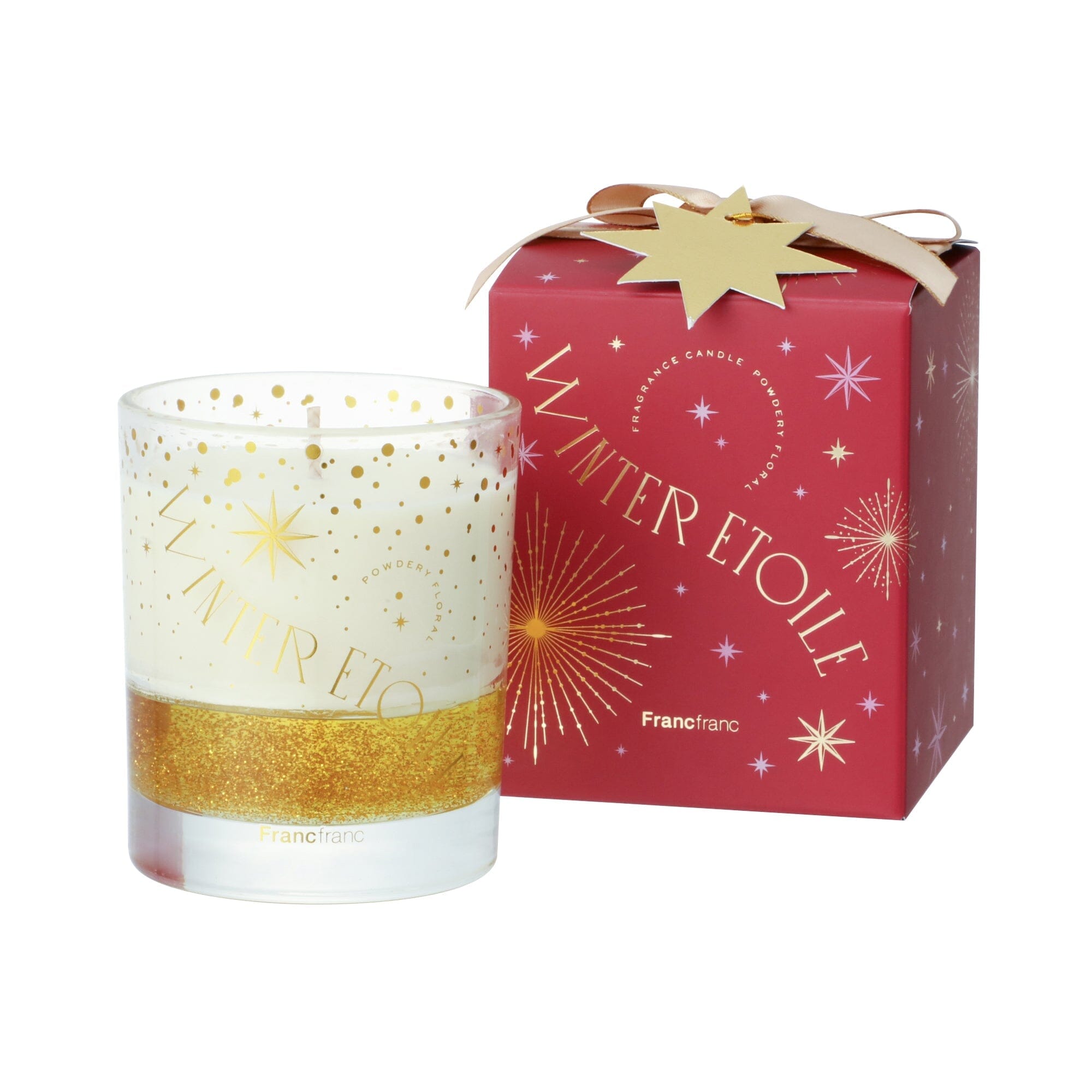 Winter Etoile Scented Candle - Powder Floral Aroma for Home, Relaxation & Romantic Ambiance | Soy Wax Candle for Bedroom, Bathroom & Gift Giving