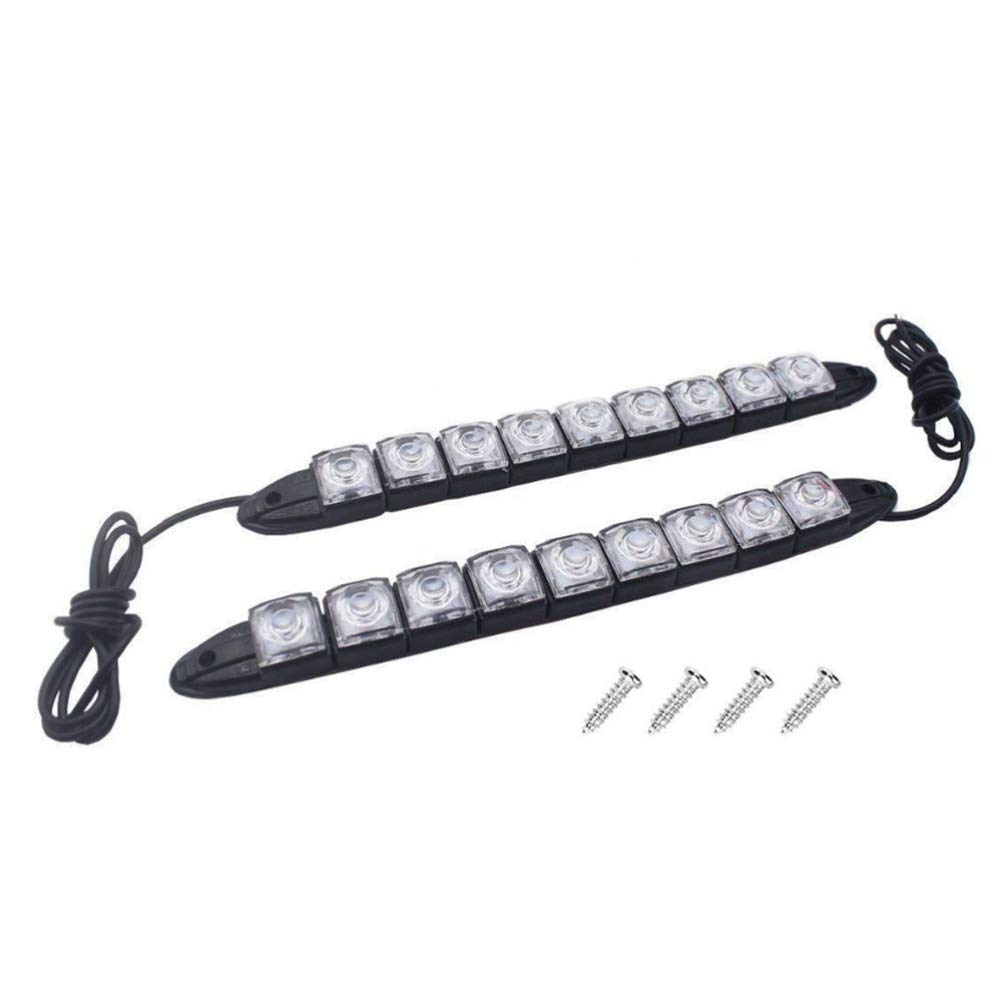 FAVOMOTO 2pcs LED Strip Lights - Waterproof LED Trailer Light Bar with Running Marker, Brake & Warning Lights for Marine Boat Trailers, RV & Truck Hitch - Perfect for Night Driving & Road Safety