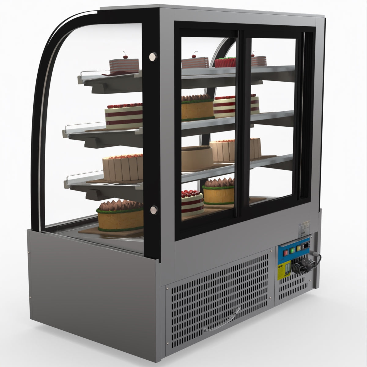 Bonvue SL840 Commercial Refrigerated Display Case - Perfect for Delis, Bakeries & Cafes to Showcase Fresh Food
