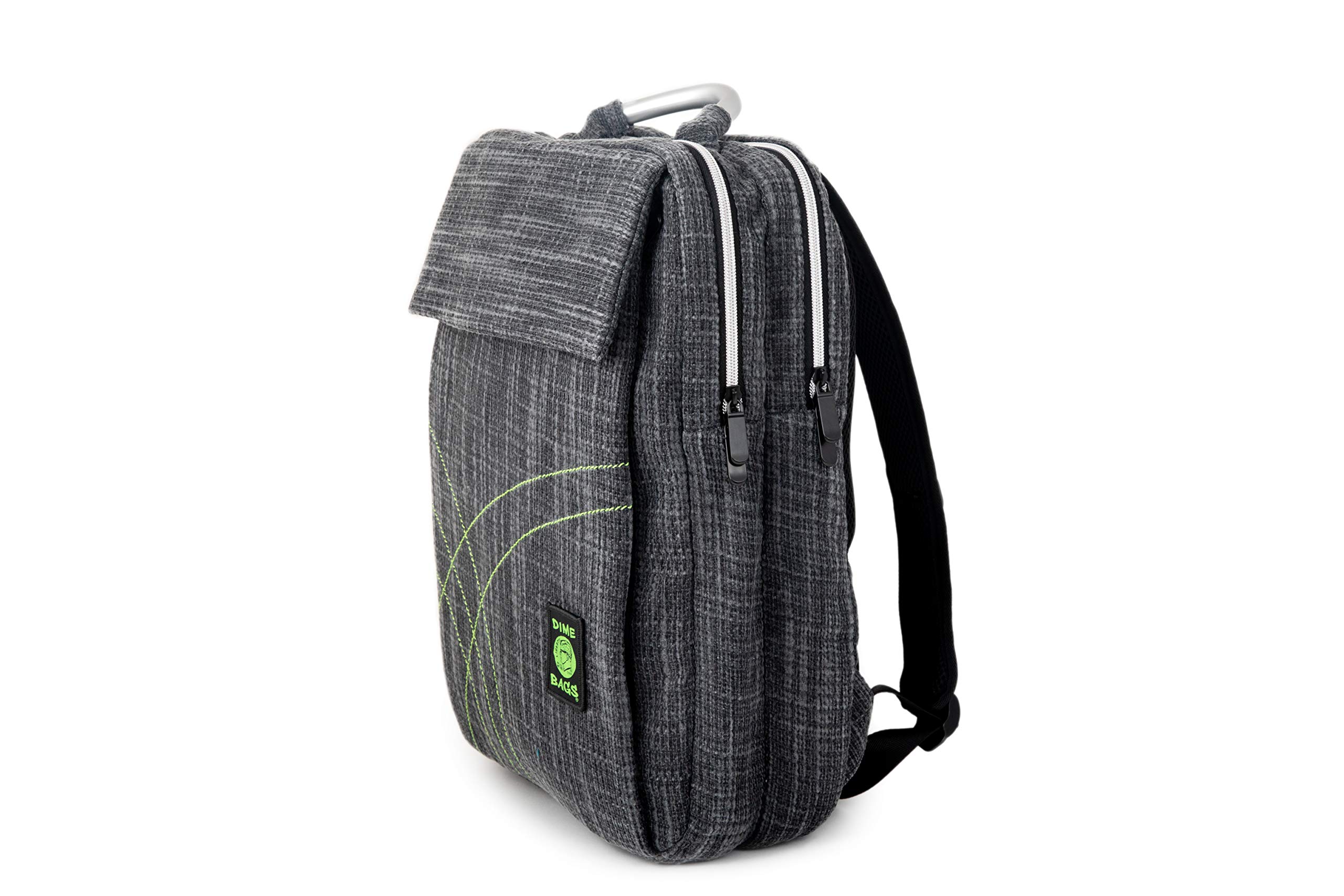 DIME BAGS Slab Bag Hemp Backpack with Padded Laptop Compartment - Eco-Friendly 15