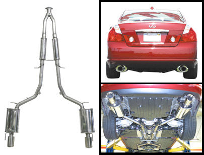 2006-2010 Infiniti M35 Performance Stainless Steel Near Cat-Back Exhaust System - 504435 - Upgrade Your Ride for Better Sound & Power (Perfect for Daily Driving & Performance Enthusiasts)