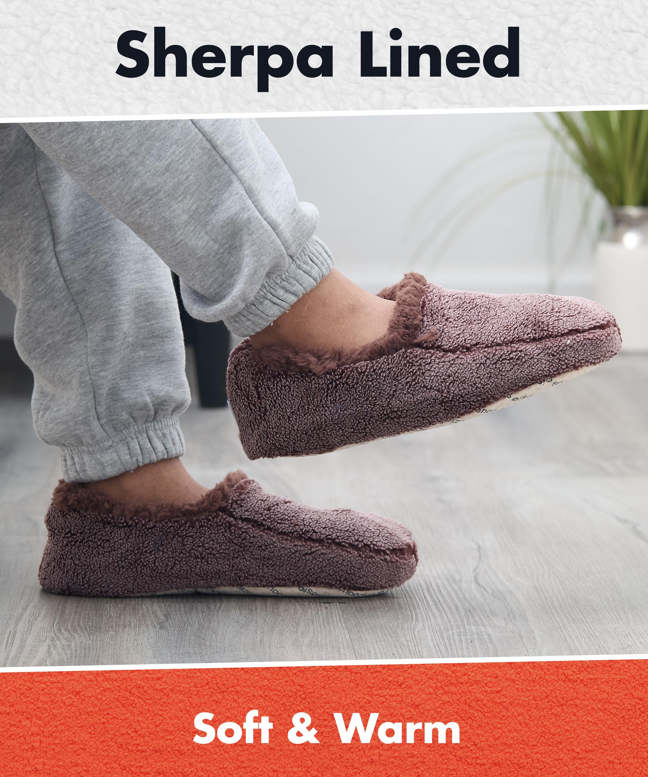 Snoozies Men's Two-Tone Fleece-Lined Slippers - Soft & Comfortable House Shoes for Men - Indoor/Outdoor Wear - Perfect for Winter, Lounging & Home Comfort