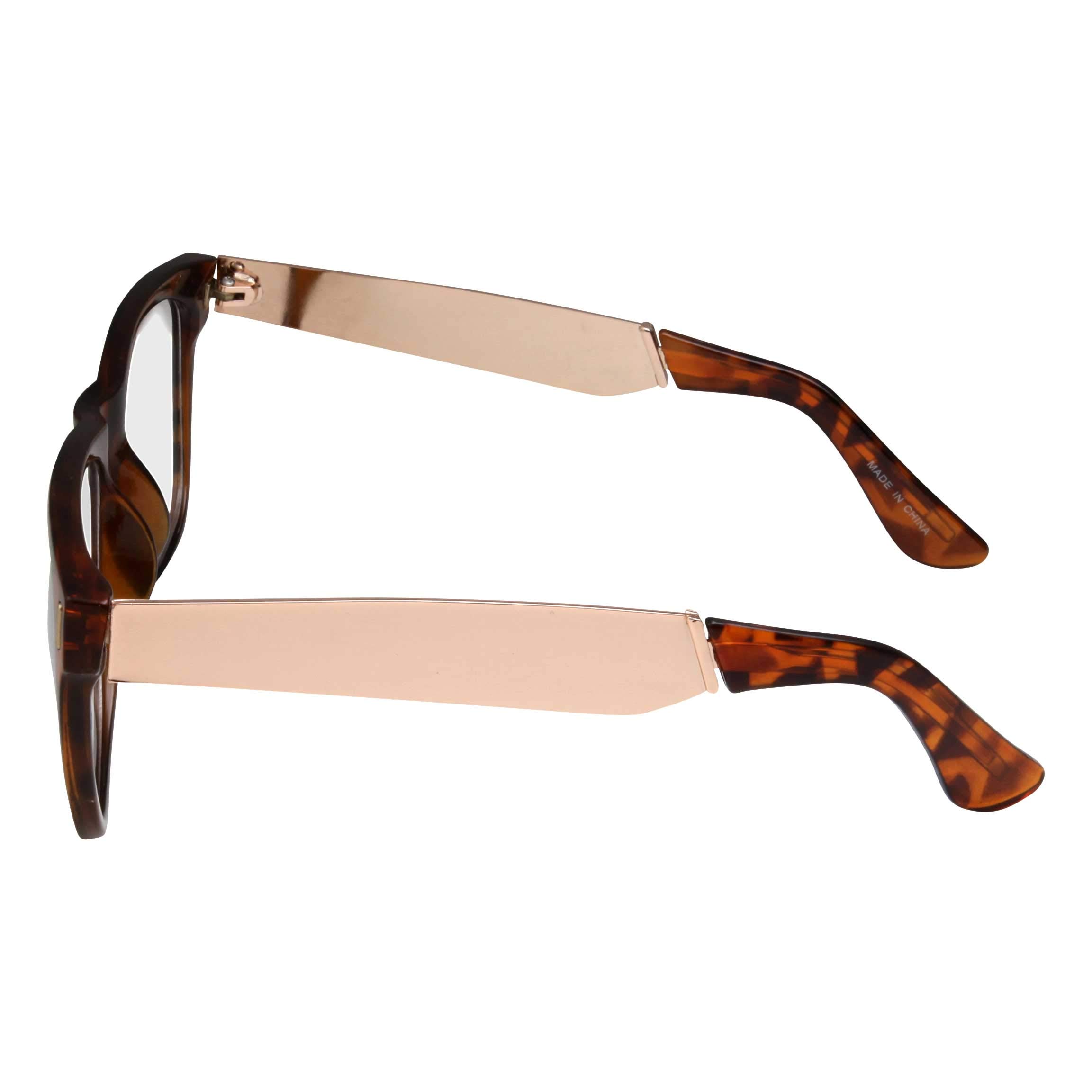 Stylish Large Oversized Fashion Sunglasses with Metal Temples - UV Protection for Women & Men - Perfect for Beach, Driving & Outdoor Activities