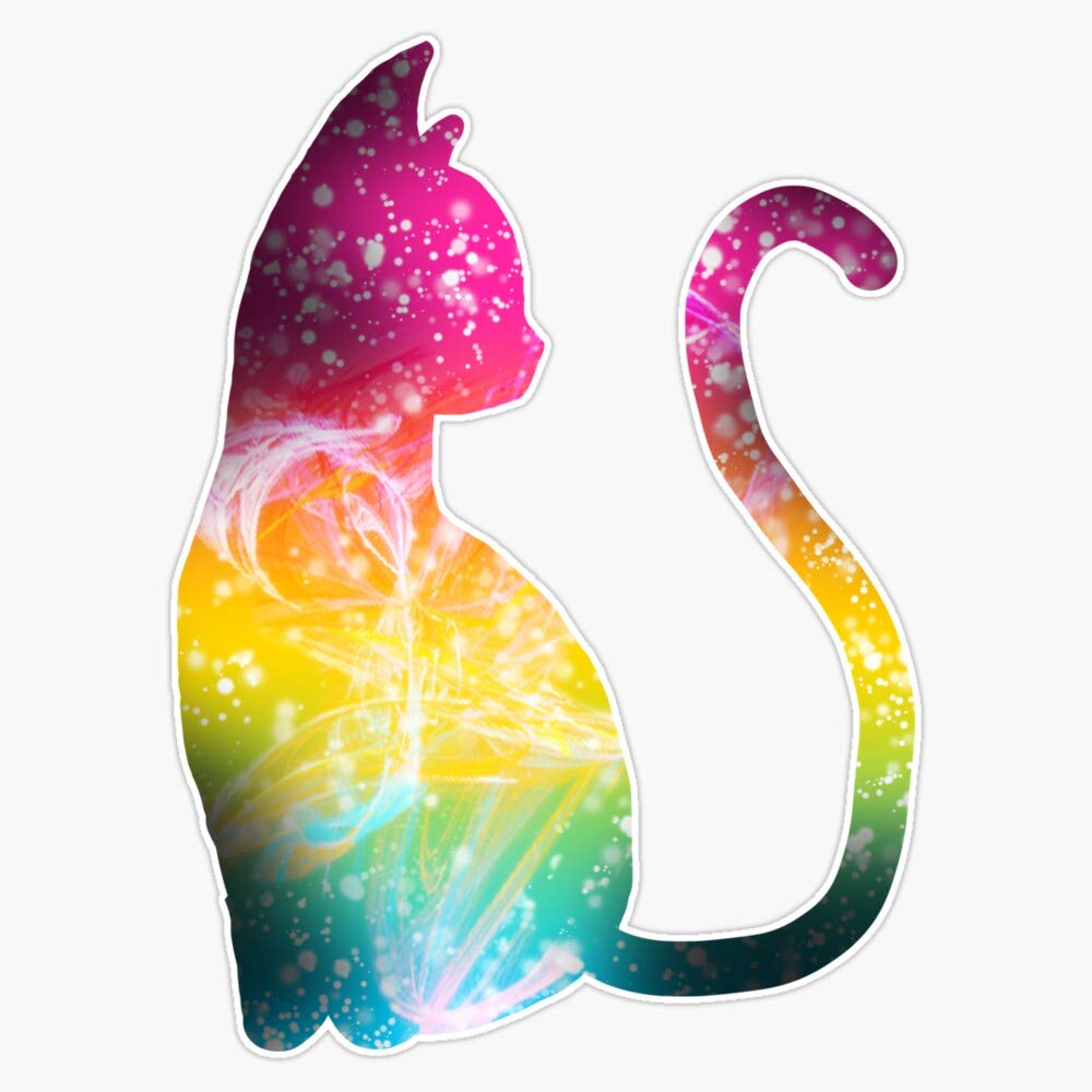 Leyland Designs Pansexual Space Cat Vinyl Sticker - 5