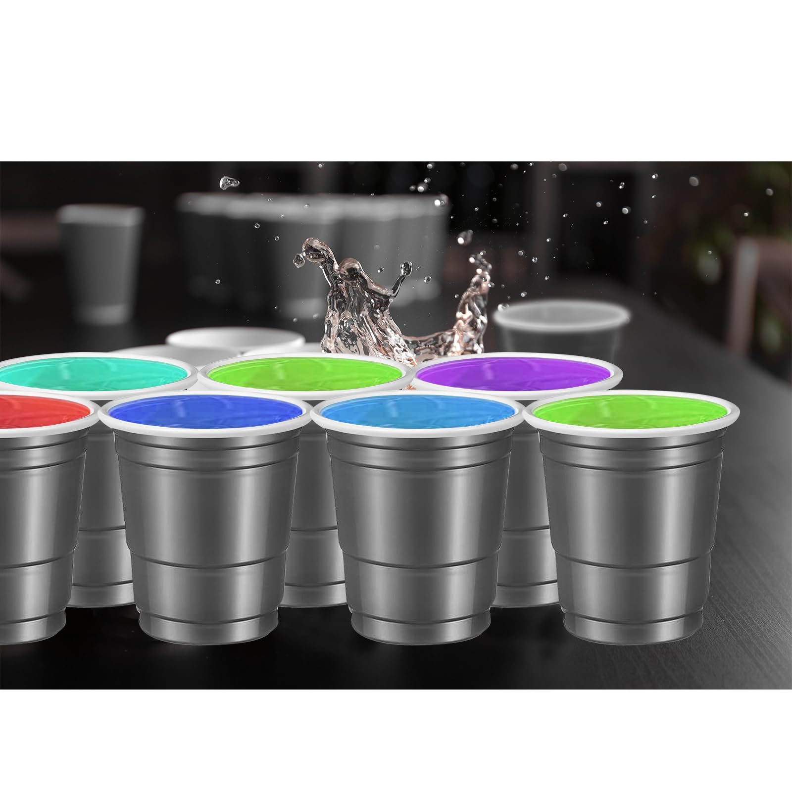 500 Grey Plastic Shot Glasses - 2oz Disposable Cups for Drinking, Tastings & Parties