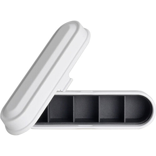 Kodak Steel 135 Film Case - White Lid & Body | Compact Protective Storage for 35mm Film Rolls | Perfect for Photographers, Film Enthusiasts & Travel Use