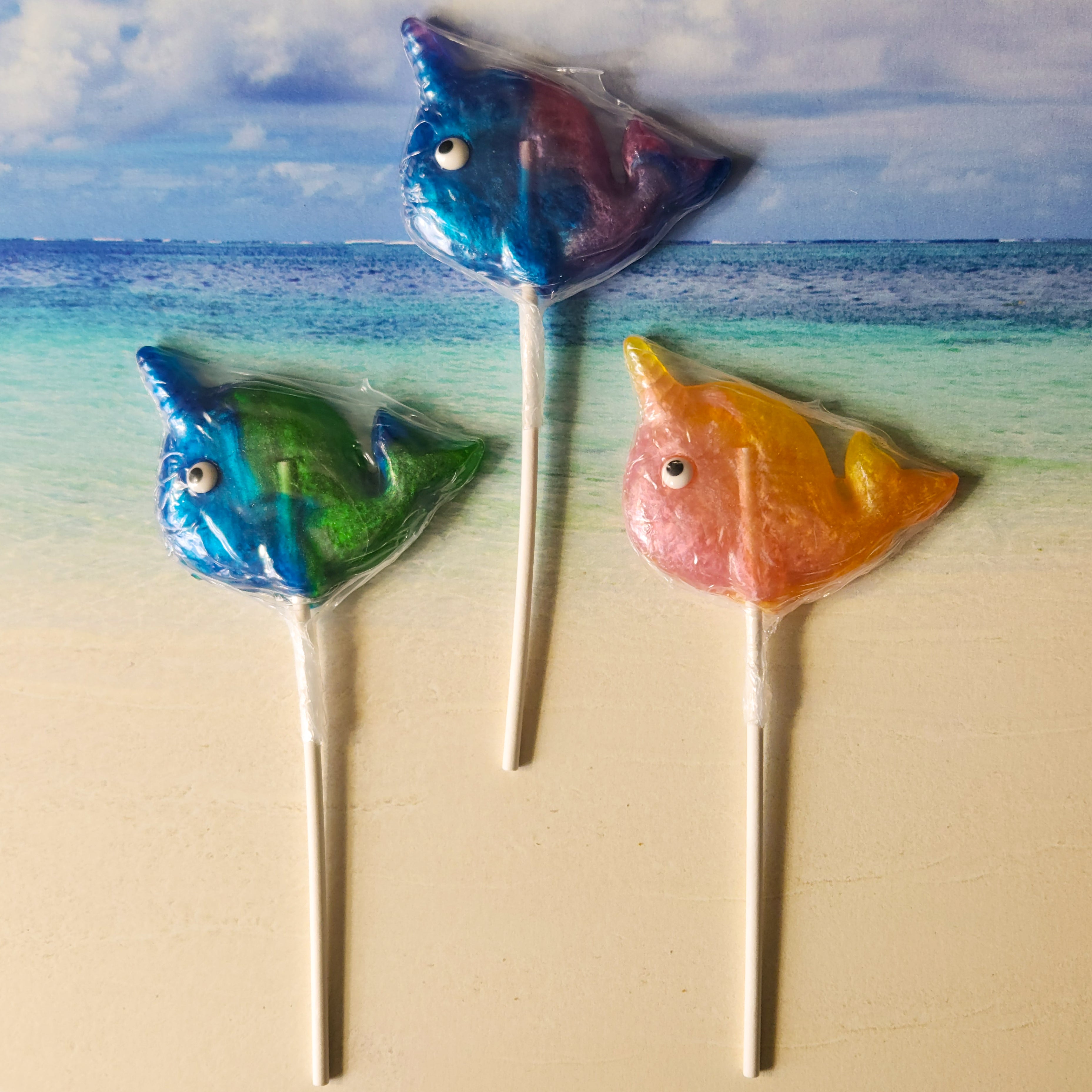 Narwhal Hard Candy Pops - Delicious Fruit Flavored Lollipops for Kids & Adults - Perfect for Birthday Parties, Halloween Treats & Classroom Rewards