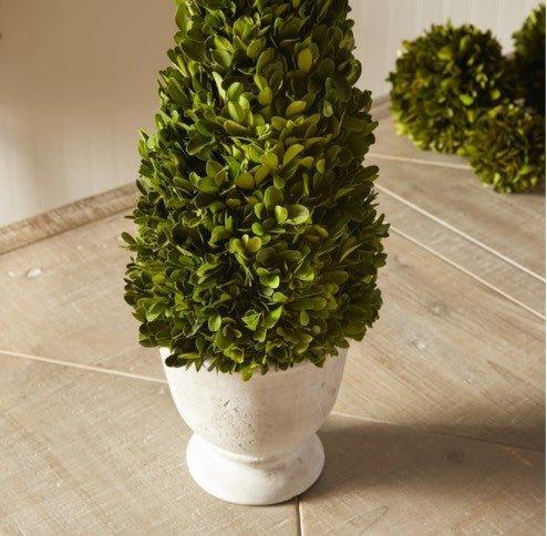 Artificial Boxwood Cone Topiary in Decorative Pot - Perfect for Indoor & Outdoor Home Decor, Wedding Centerpieces, and Office Greenery