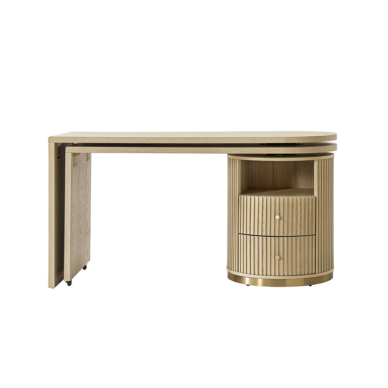 Modern L-Shaped 360° Rotating Wooden Office Desk - Ergonomic Home & Workspace Solution for Productivity & Comfort