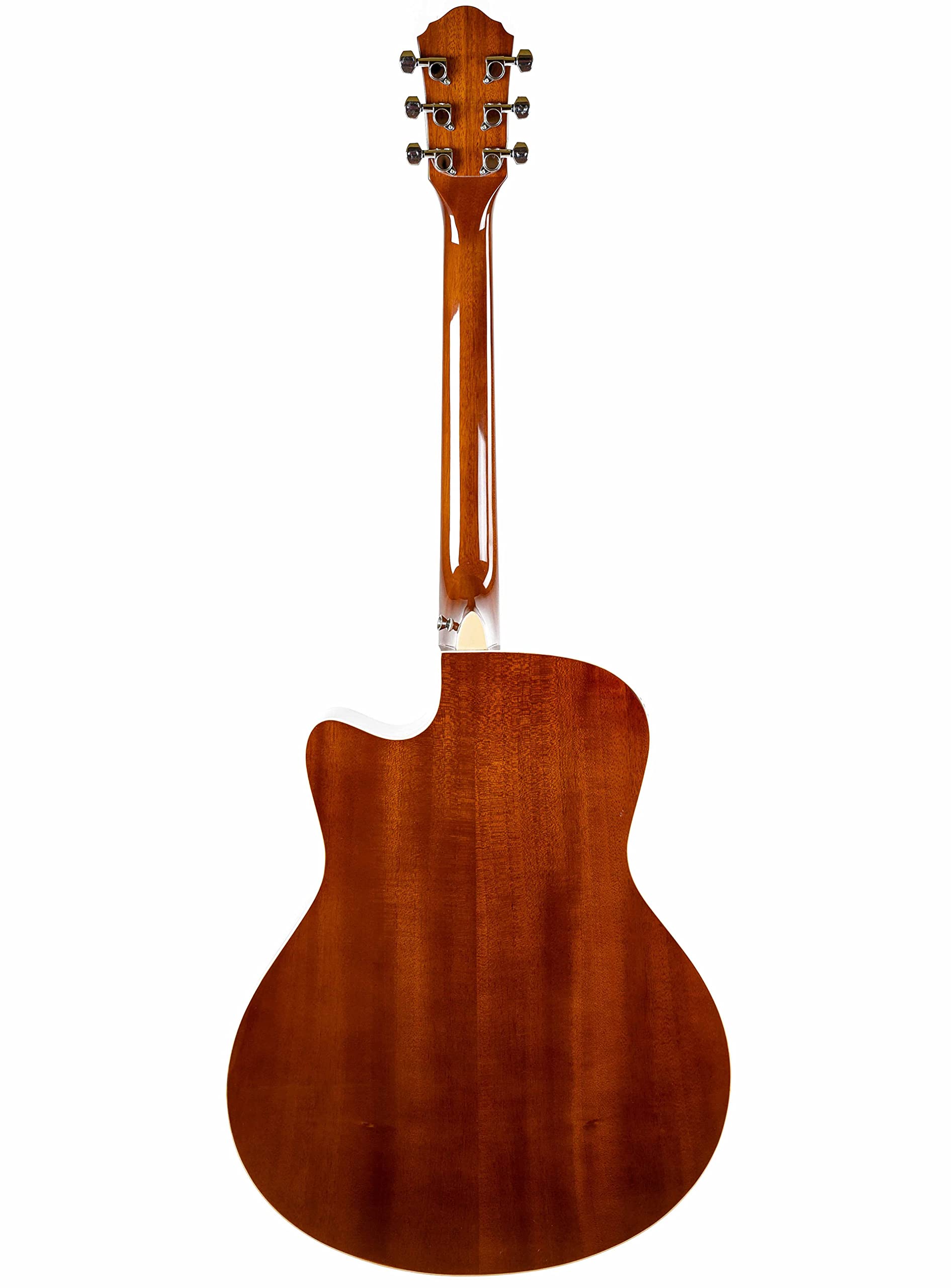 Oscar Schmidt OA10CE Mini Auditorium Acoustic-Electric Guitar Bundle - Natural Finish with Cable, Tuner, Strap, Picks, Instructional Book & Accessories | Perfect for Beginners, Travel & Live Performances