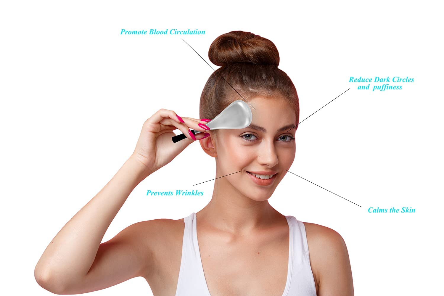 Cryo Sticks Ice Globes for Face & Eyes - Unbreakable Stainless Steel Facial Massager for Women - Perfect for Skincare, Puffiness Relief & Spa Treatments