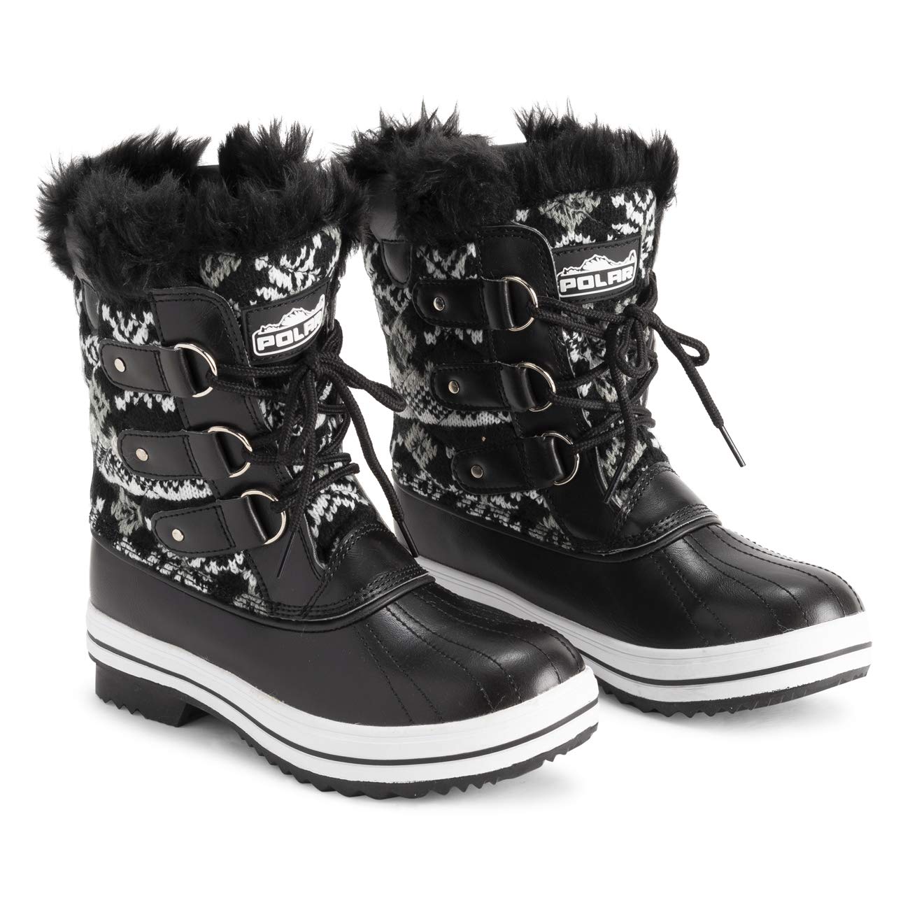 Polar Products Women's Quilted Snow Boots - Waterproof Winter Boots for Snow & Rain - Warm & Comfortable for Outdoor Activities, Hiking & Cold Weather