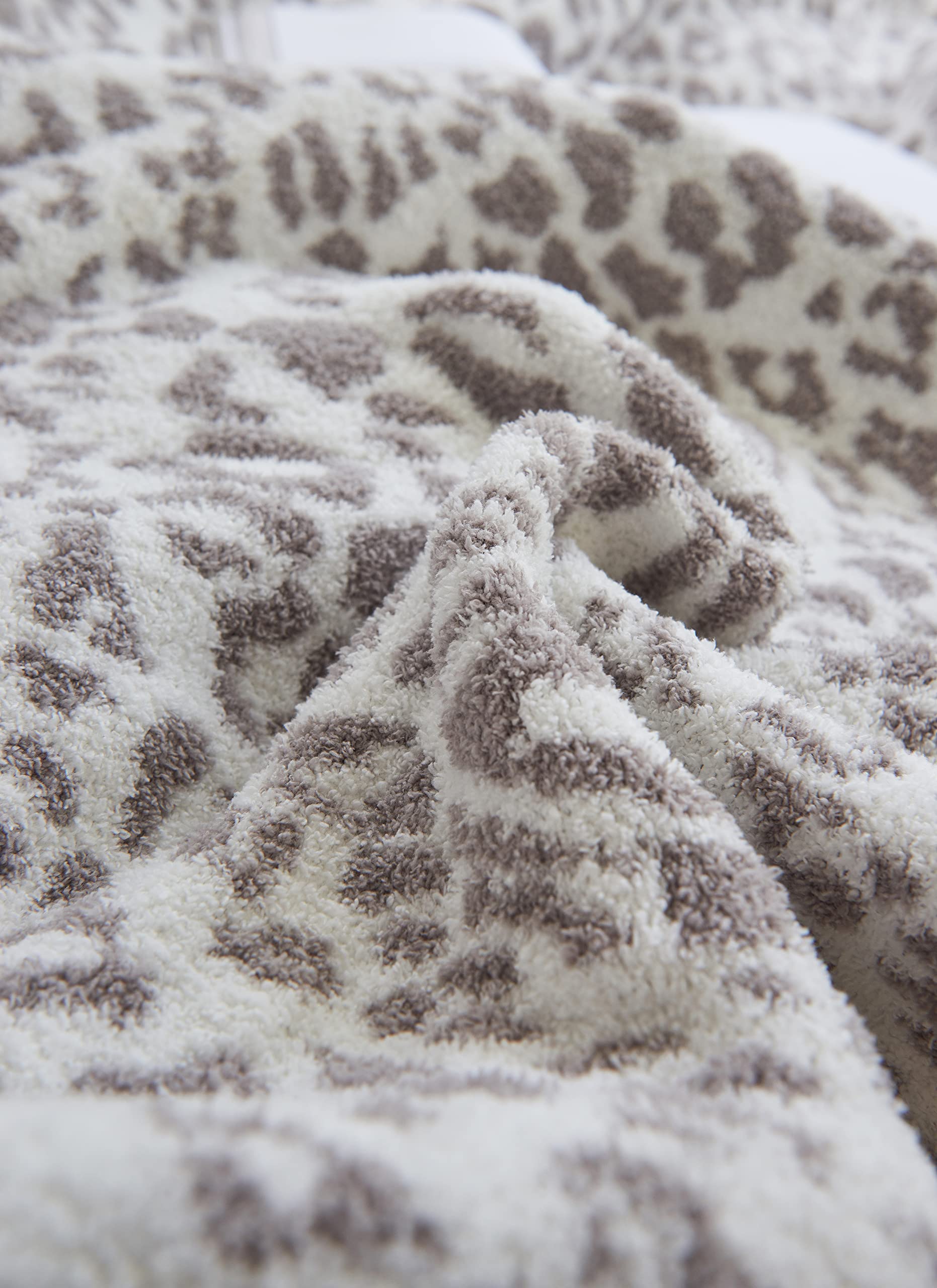 Soft Fluffy Leopard Print Queen Size Blanket - 90