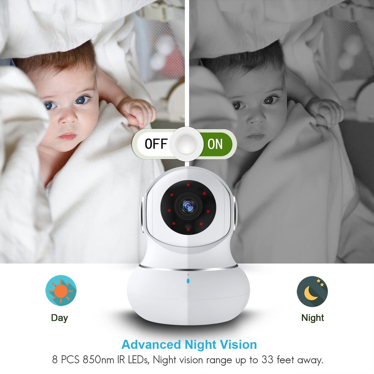4 Pack Indoor Security Camera with 2K HD, 360° Pan & Tilt, Night Vision - WiFi Pet & Baby Monitor Camera with Mobile App, Alexa Compatible - Ideal for Home, Nursery, Pet Tracking & Office Surveillance