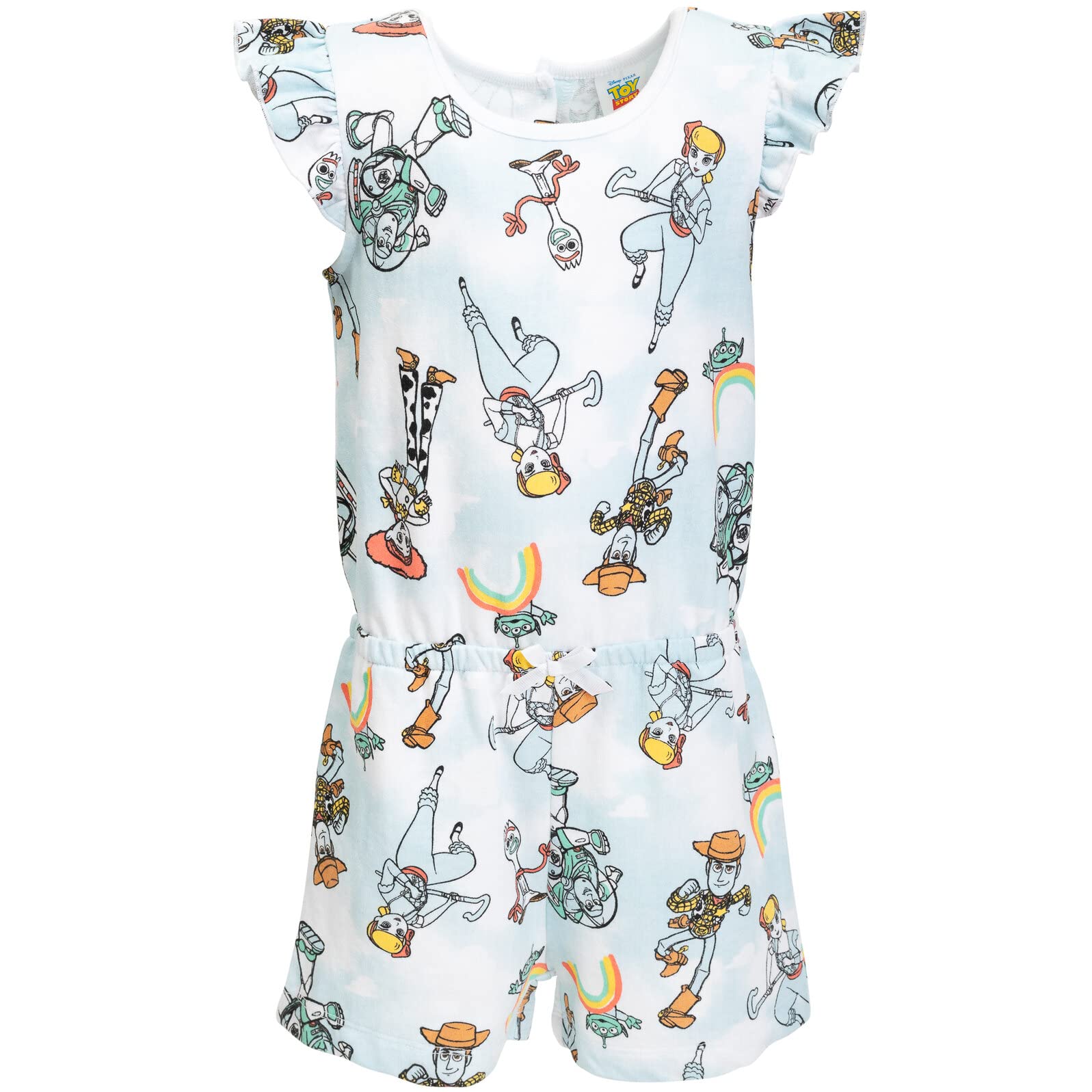Disney Minnie Mouse & Mickey Mouse Baby Girls Romper - Nightmare Before Christmas, Pixar Toy Story & Lion King Designs - Infant to Big Kid Sizes - Perfect for Birthday Parties, Disney Trips & Casual Playdates