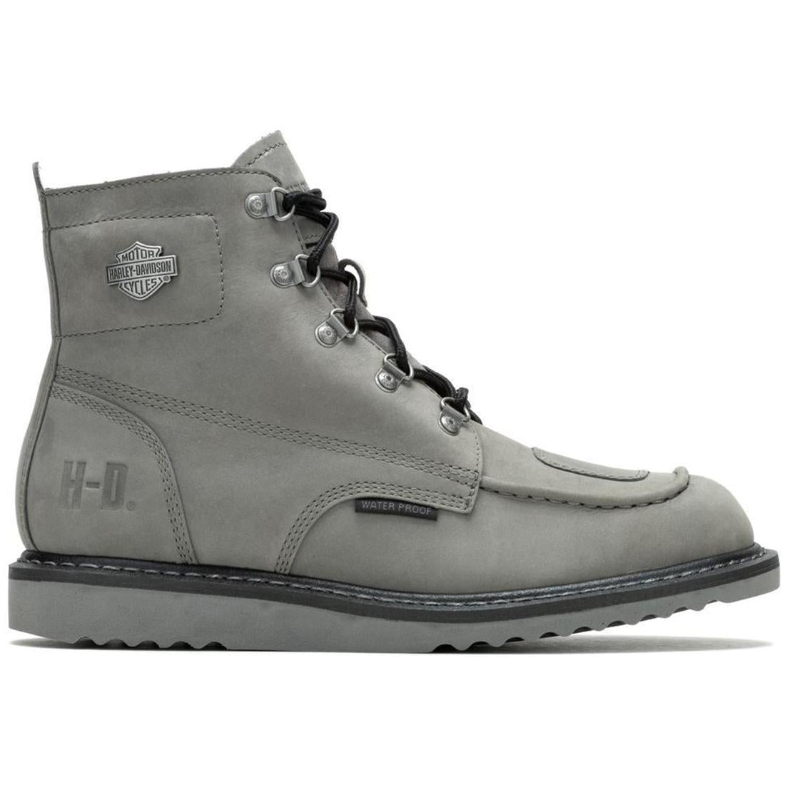 Harley Davidson Hagerman Grey D93863 Motorcycle Boots - Durable Leather Riding Boots for Men & Women - Perfect for Cruising, Touring & Long Rides