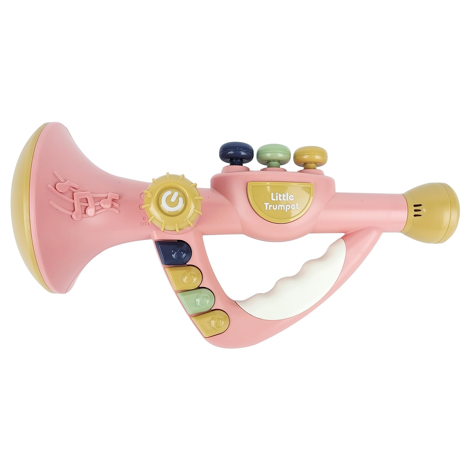 **Kids Musical Toys - Little Trumpet Toy for Toddlers 1-3 Years, Blow Horn Baby Educational Music Toy for Girls & Boys (Pink) - Perfect for Birthday Gifts, Early Learning & Playtime Fun**