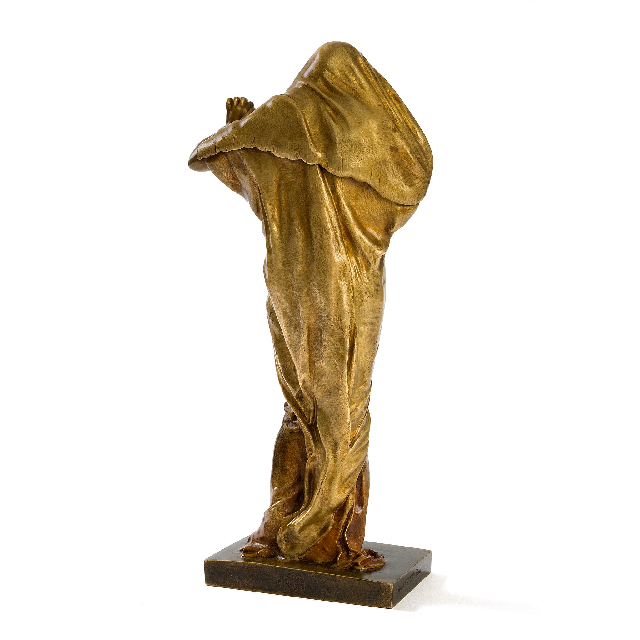 Louis Ernest Barrias 'Nature Unveiling Herself to Science' Bronze Sculpture - Elegant Art Deco Statue for Home Decor, Office Display & Collectible Gifts