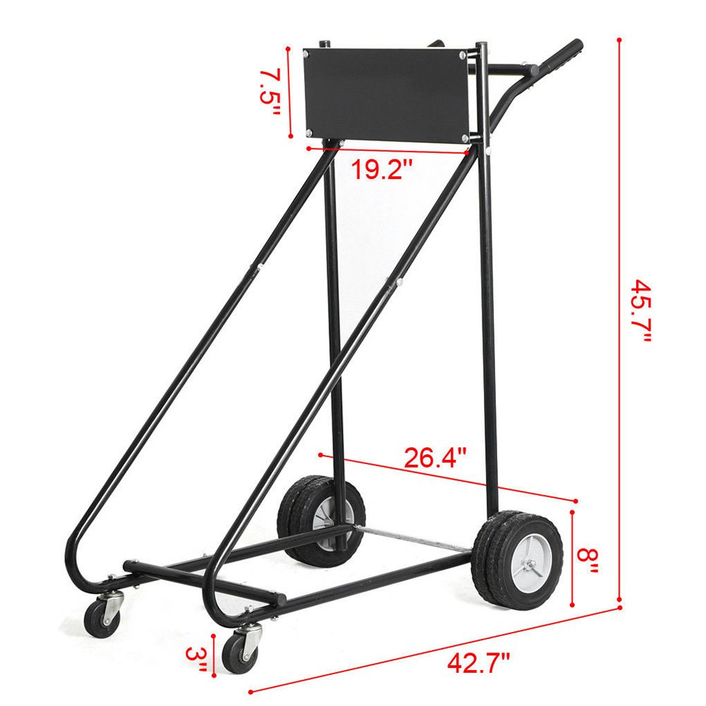Heavy Duty Boat Outboard Engine Motor Stand Cart - 315 LBS Capacity, Portable Engine Carrier Dolly for Storage & Maintenance | Perfect for Marine Mechanics, Boat Owners & Watercraft Enthusiasts