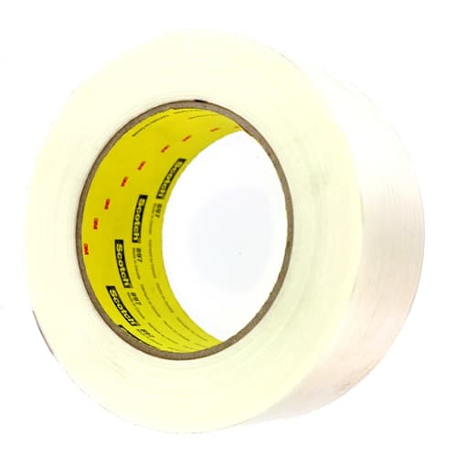 3M 86526 897 48mm Heavy Duty 2-Inch Strapping Tape - Strong Packing, Shipping, Moving & Sealing Tape for Boxes, Packages & Industrial Use