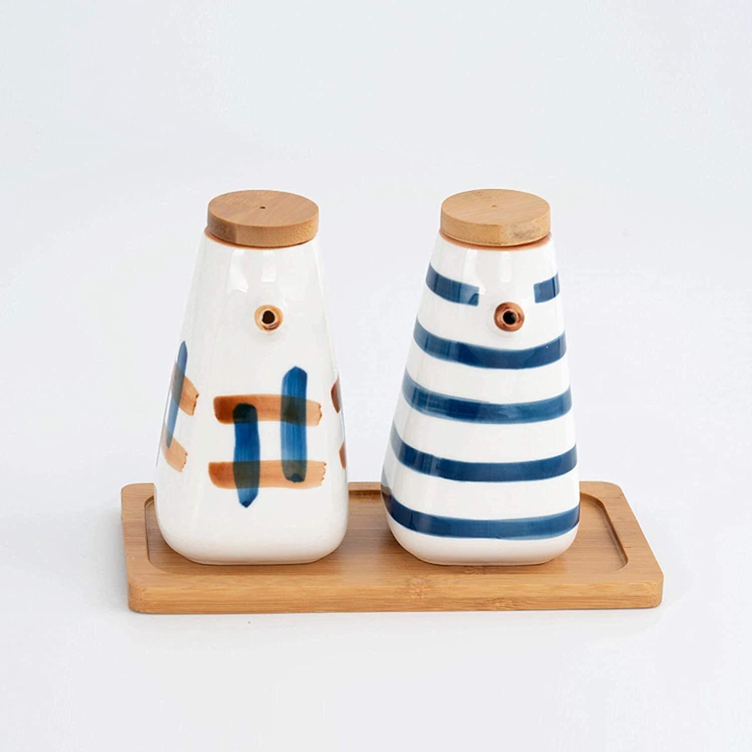 Premium Ceramic Olive Oil Dispenser Bottle with Cork Stopper - Glass Oil & Vinegar Cruet for Kitchen - Perfect for Olive Oil, Soy Sauce, Vinegar & Liquid Condiments - Ideal for Cooking, Salad Dressing & Gourmet Meal Preparation