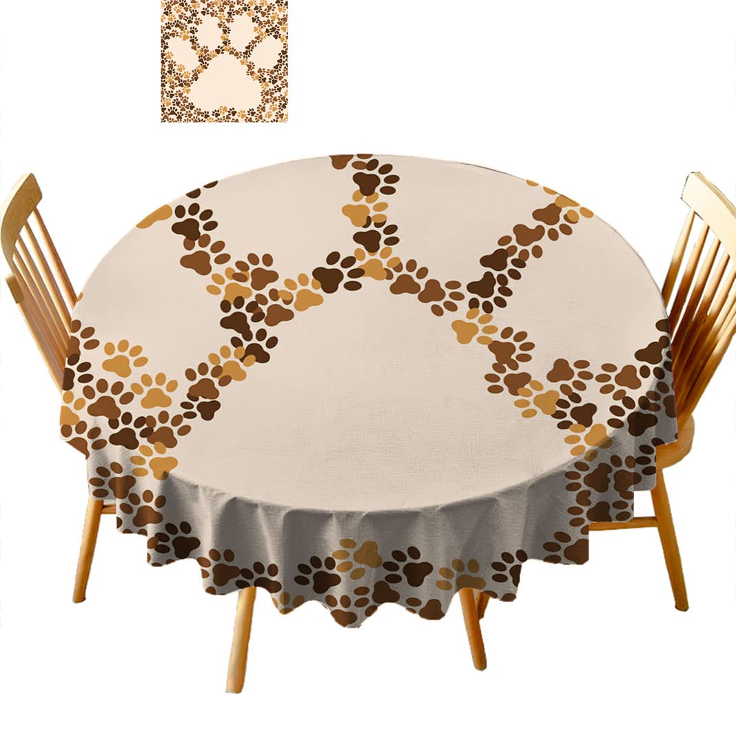Round Tablecloths 36 Inch - Premium Fabric Table Cover for Coffee & Tea Tables (B23ML) - Perfect for Dining, Parties, and Home Decor