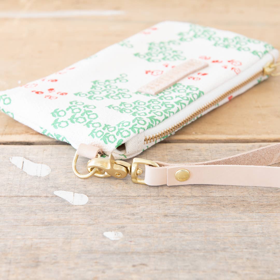 Erin Flett Field Of Flowers Wristlet - Floral Pattern Clutch Purse for Women | Perfect for Parties, Weddings & Everyday Use