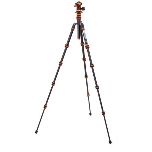 3 Legged Thing Punks Corey 2.0 Magnesium Alloy Tripod with AirHed Neo 2.0 Ball Head (Black) - Professional Camera Tripod for Travel, Photography & Videography