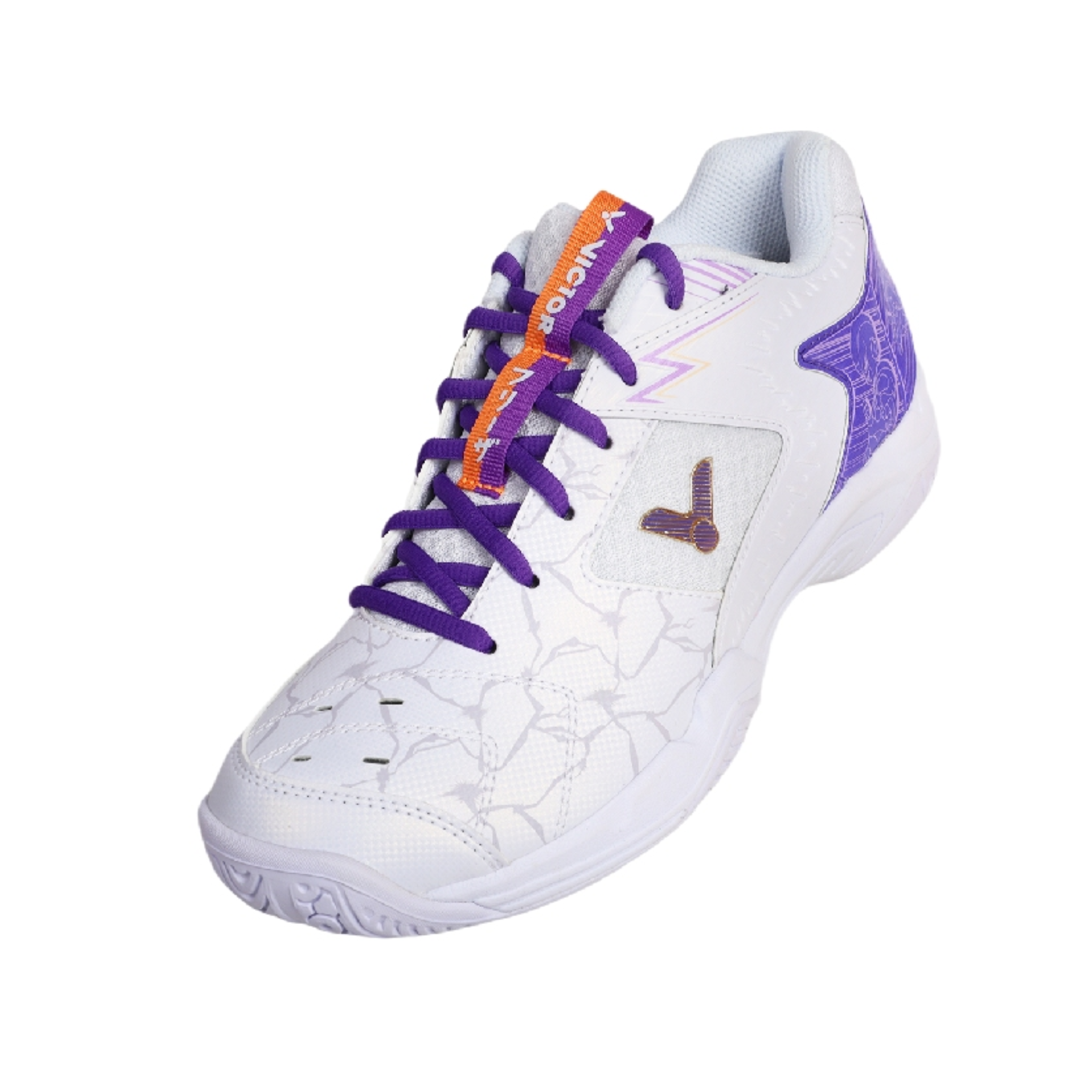 Victor x Dragon Ball Z DBZ Unisex Indoor Court Shoes - Bright White Sneakers for Anime Fans & Basketball Players - Perfect for Cosplay, Gym Workouts & Casual Wear
