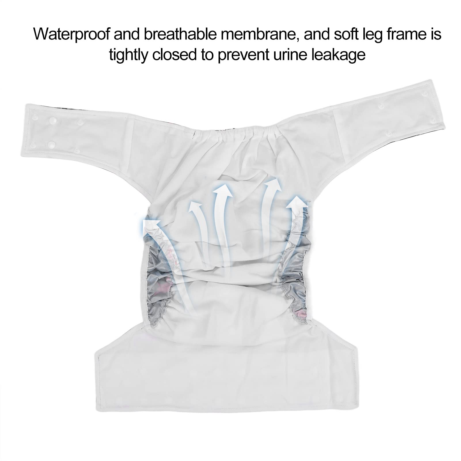 Washable Adult Cloth Diapers for Men & Women - Breathable Incontinence Underwear with Absorbent Pads | Reusable Nappies for Day/Night Use, Travel & Post-Surgery Care