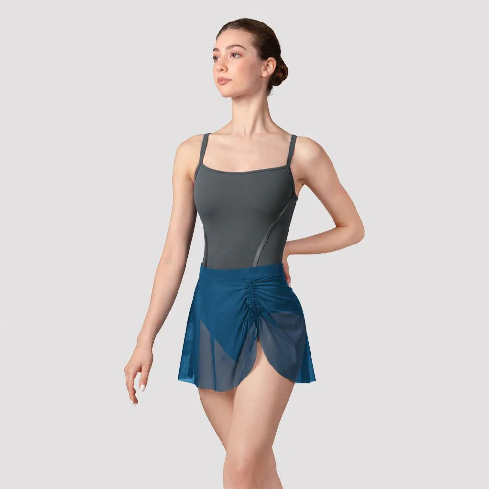 Bloch Women's Peacock Nicky Mesh Dance Skirt - Perfect for Ballet, Jazz, and Contemporary Dance Performances