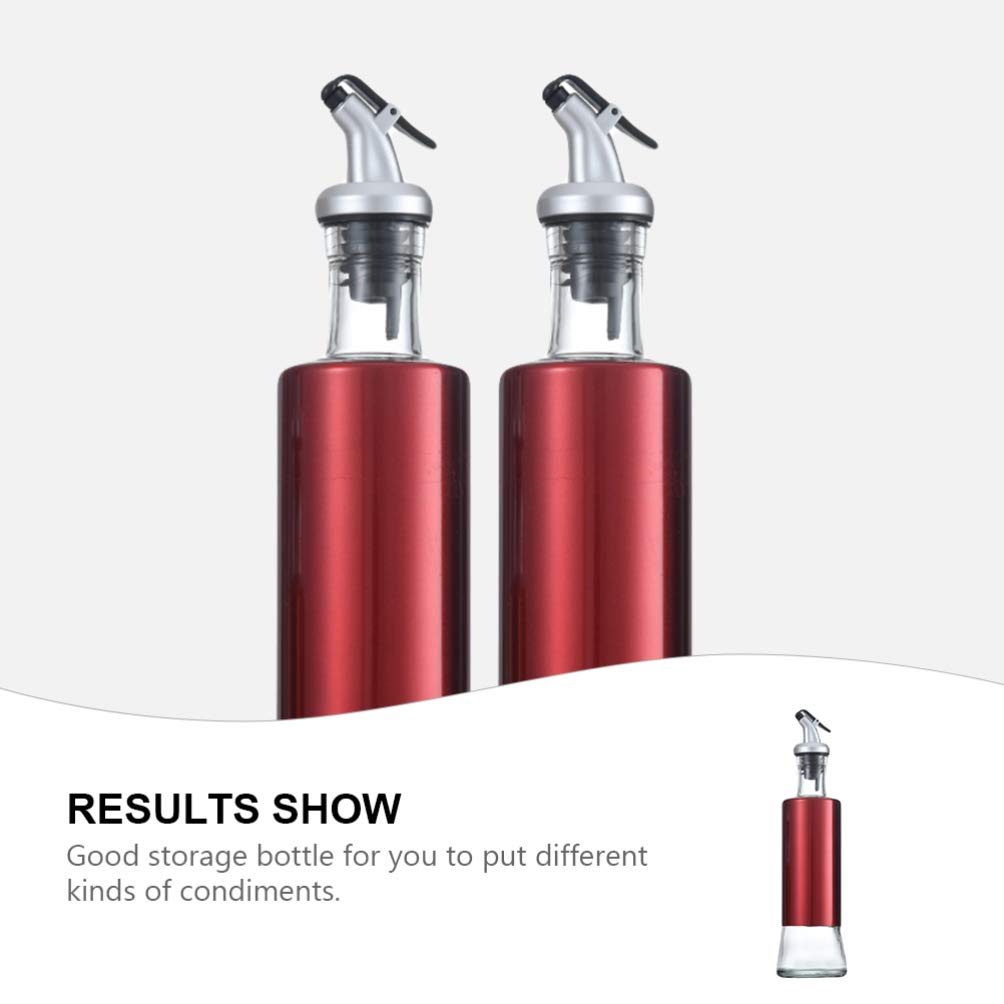 DOITOOL Stainless Steel Oil Dispenser Bottle - Kitchen Olive Oil & Vinegar Pourer with Sealing Lid - Perfect for Cooking, Salad Dressing & Baking