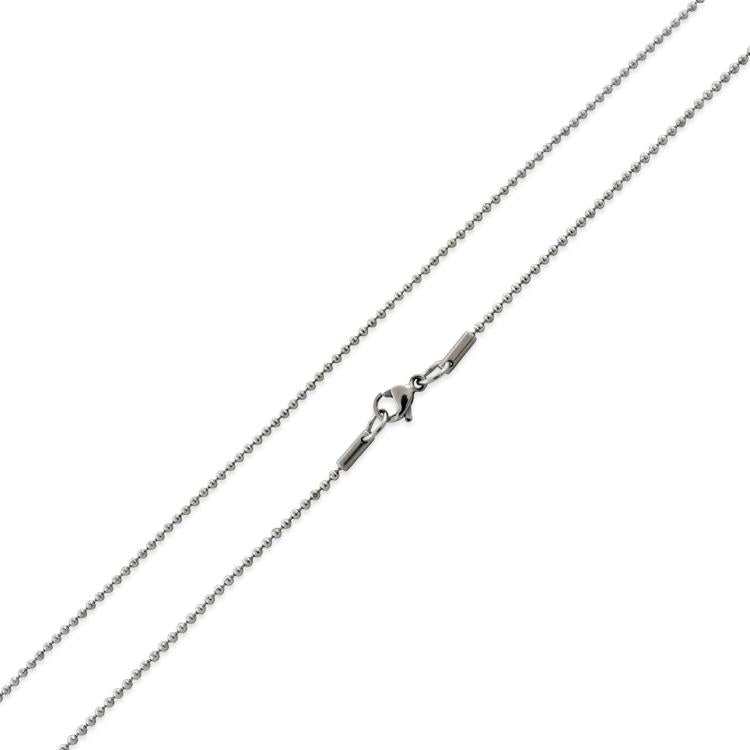 1.6mm Stainless Steel Bead Chain Necklace for Women - Durable & Hypoallergenic Jewelry for Everyday Wear, Layering & Gift Giving