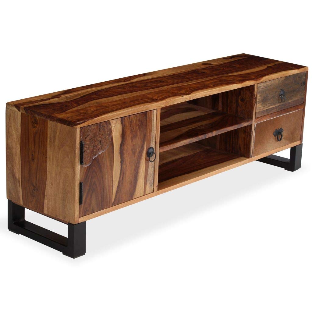 Solid Sheesham Wood TV Stand for 50 Inch TVs - 47.2