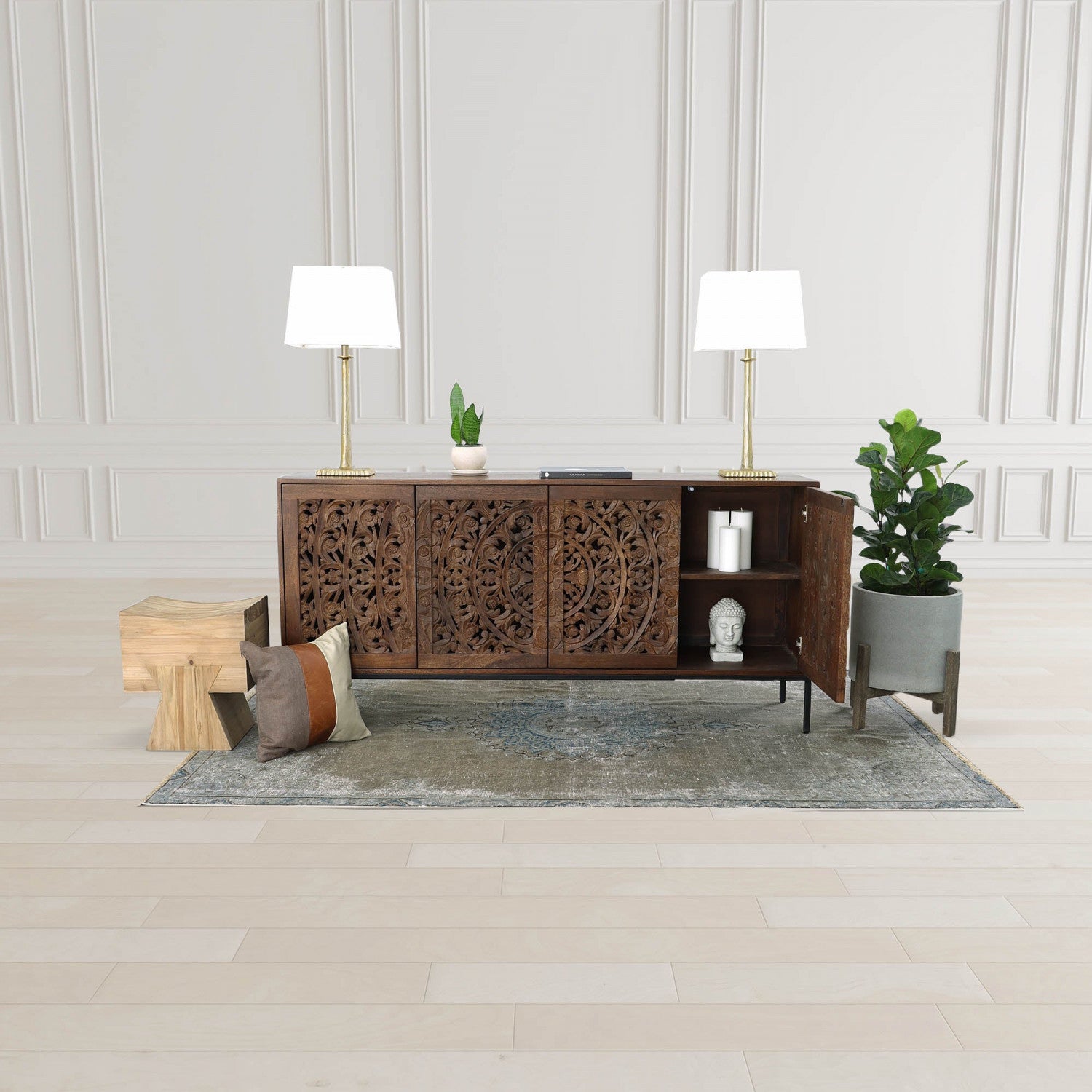 Auralis Modern Gold Table Lamp - Elegant Bedside & Living Room Lighting for Home Decor
