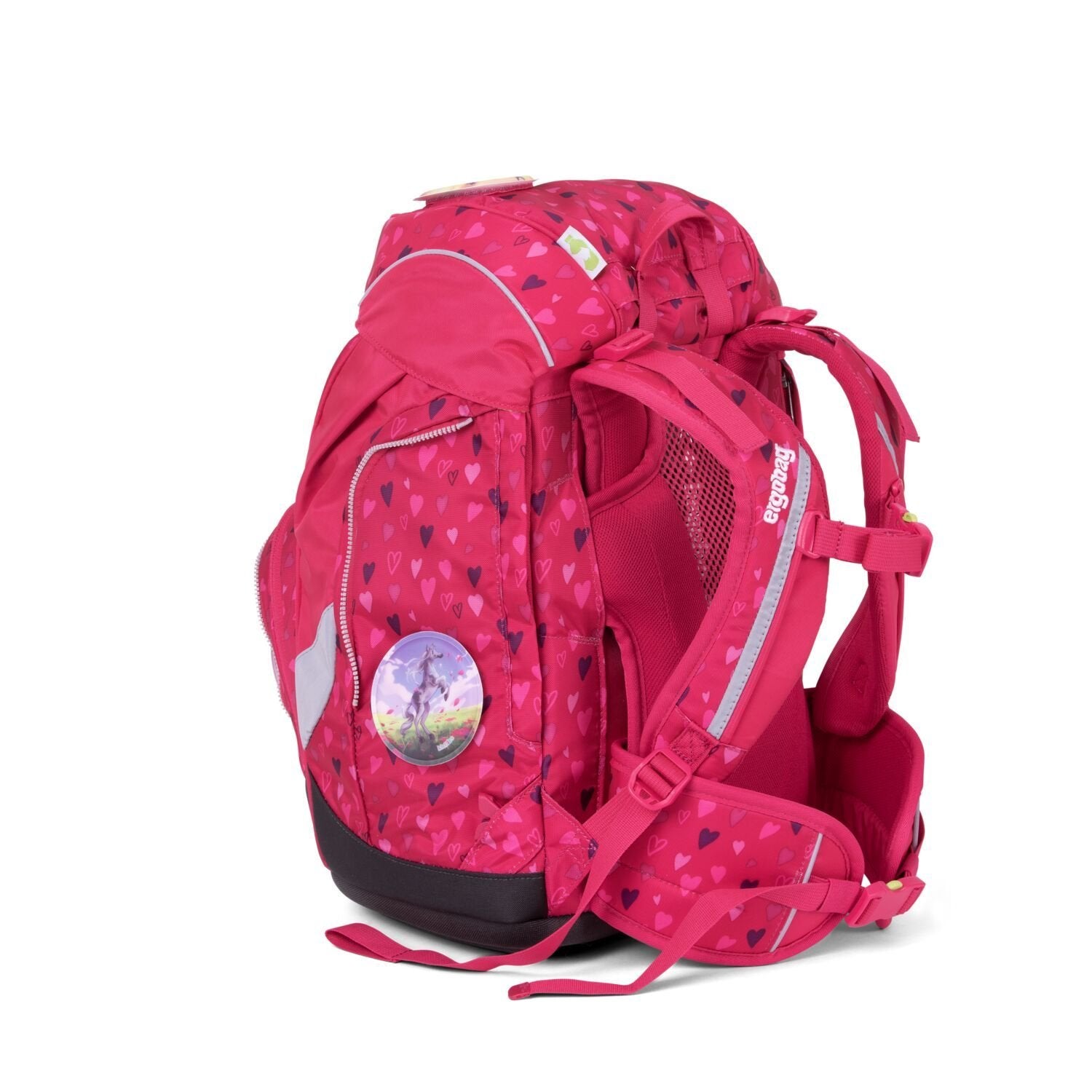 Ergobag School Backpack Set - 6 Piece Kids Backpack with Horse & Shoe Bear Design for Boys & Girls | Durable Lightweight Bookbag for Elementary Students, Daycare, Travel & Outdoor Activities